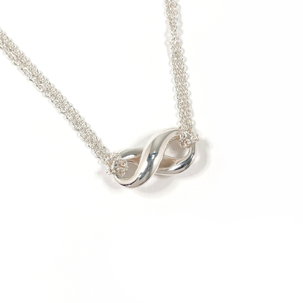 TIFFANY&Co. Tiffany Infinity Necklace, Sterling Silver 925, Silver, Women's